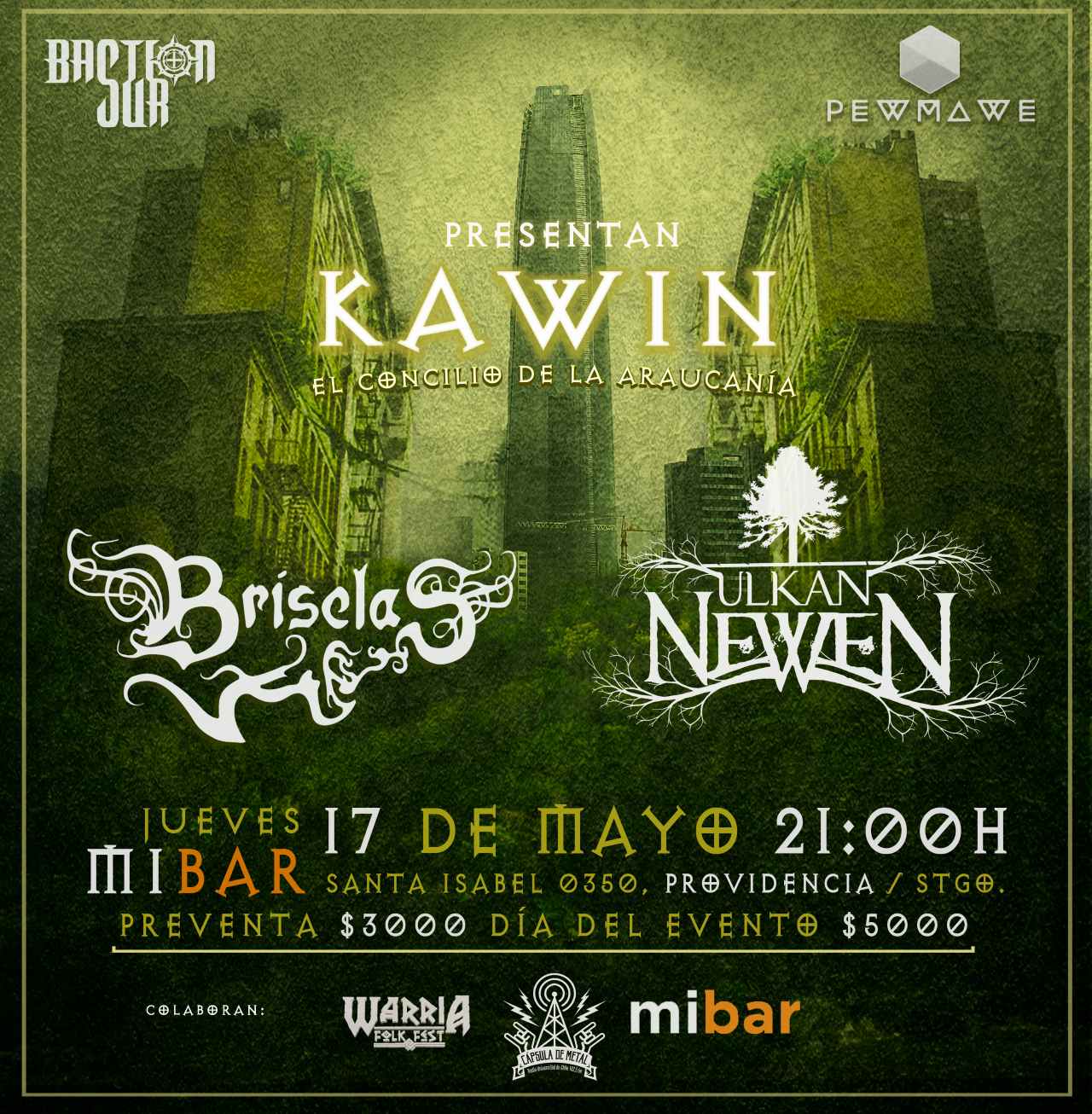 17 de Mayo: Kawin, El Concilio de la Araucanía - Ulkan Newen y Briselas en Santiago