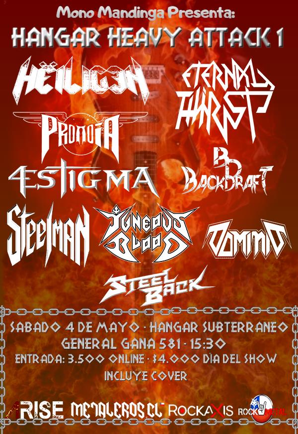4 de Mayo: Hangar Heavy Attack en Santiago