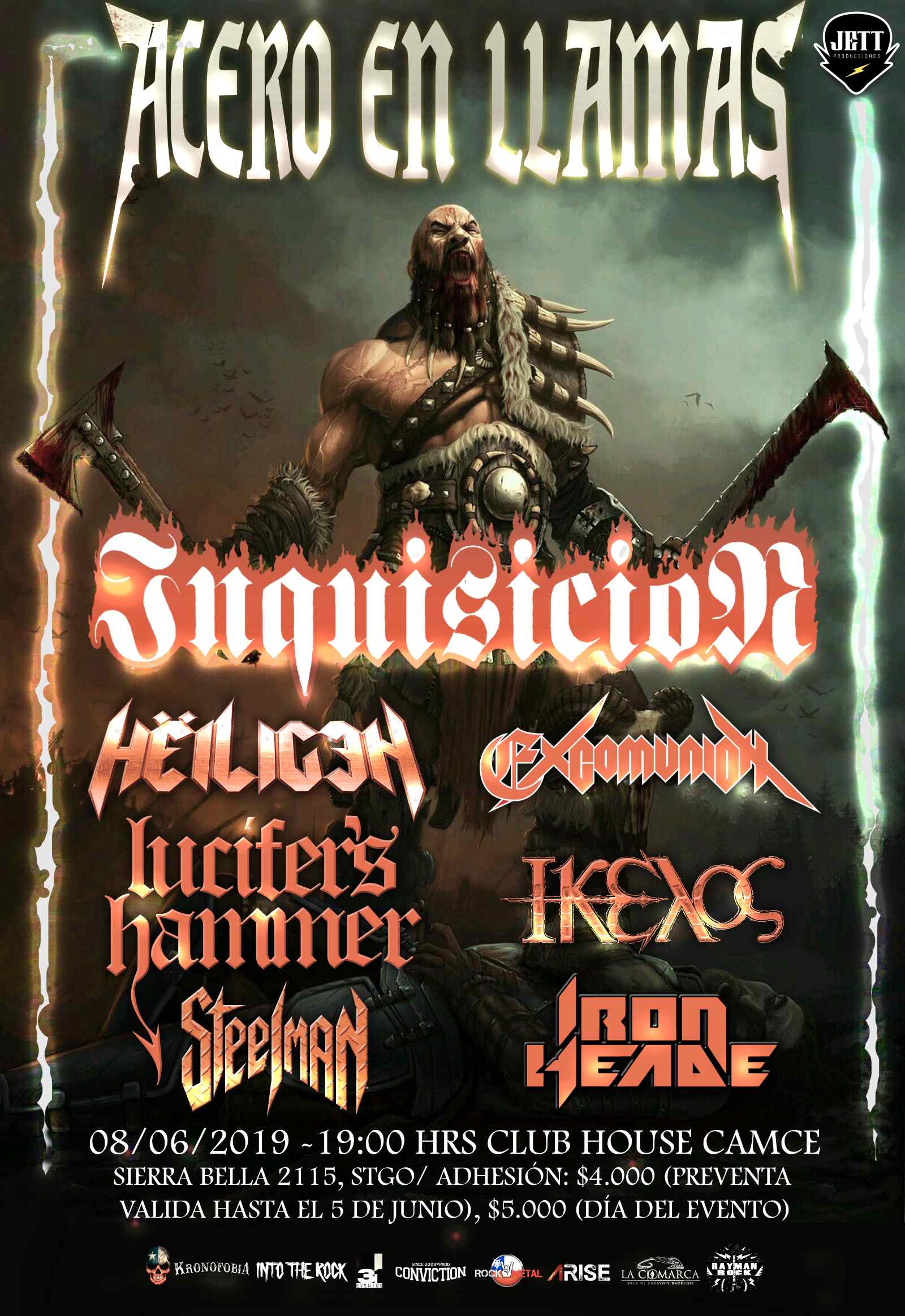 8 de Junio: Acero en Llamas en Santiago