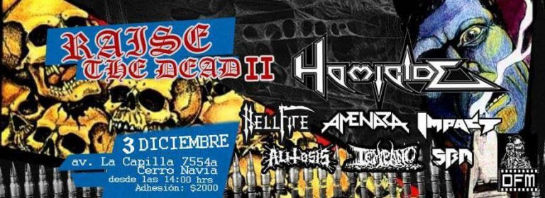 3 de Diciembre: Raise The Dead II en Santiago