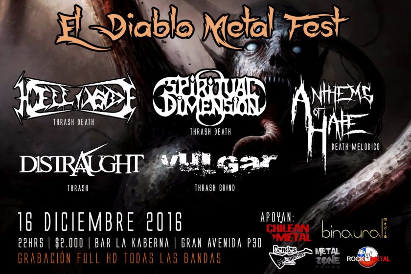 16 de Diciembre: El Diablo Metal Fest en Santiago