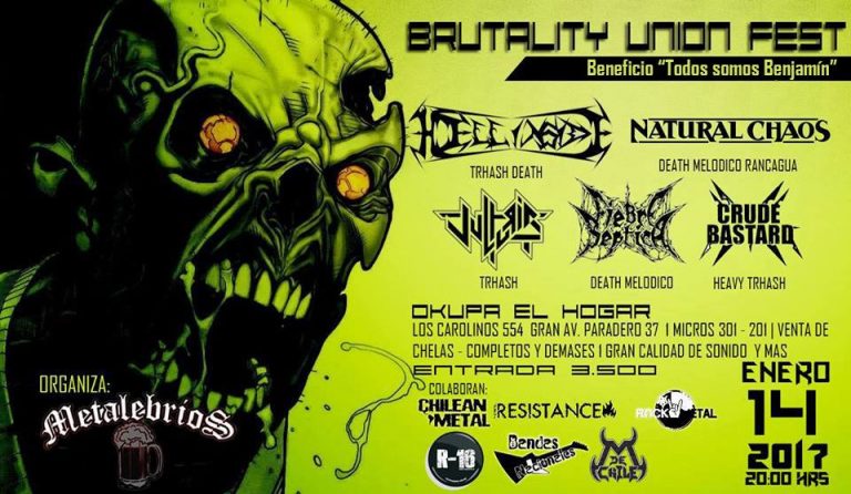 14 de Enero: Brutality Union Fest en Santiago
