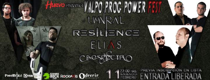 11 de Febrero: Valpo Prog Power Fest