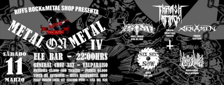 11 de Marzo: Metal On Metal IV en Valparaíso