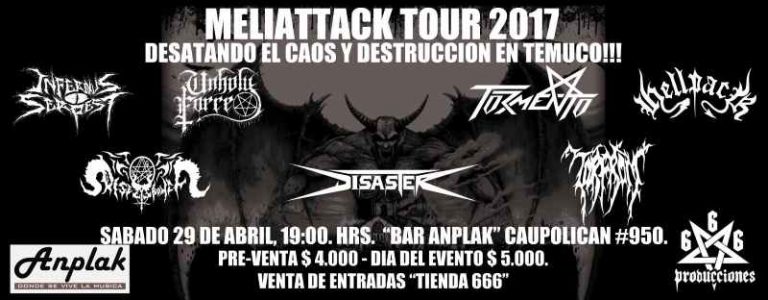29 de Abril: Meliattack Tour en Temuco