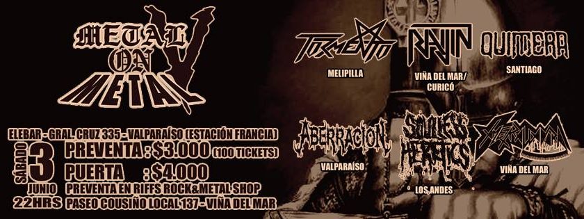 3 de Junio: Metal on Metal V en Valparaíso
