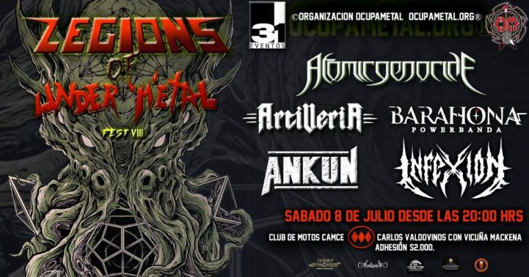 8 de Julio: Legions Of Under Metal Fest VIII en Santiago