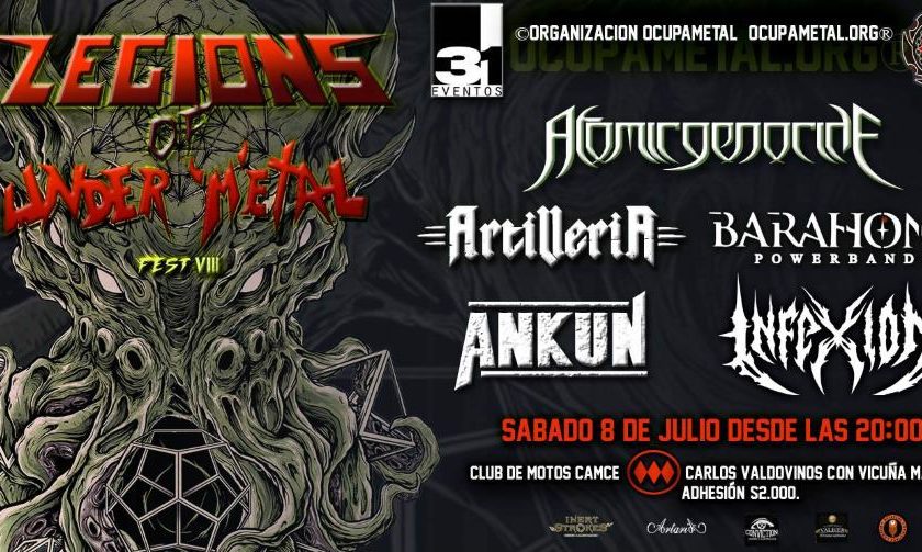 8 de Julio: Legions Of Under Metal Fest VIII en Santiago