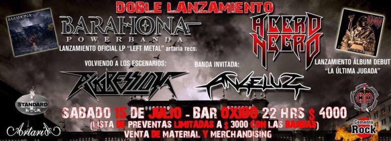 15 de Julio: Lanzamiento de «Left Metal» de Barahona Power Band en Santiago
