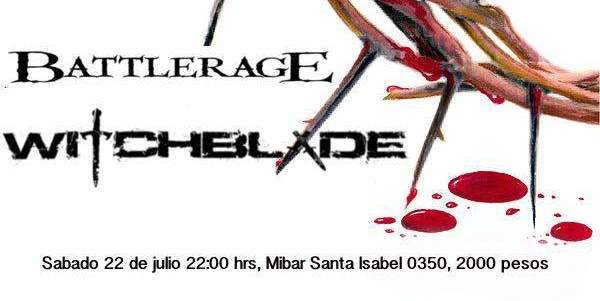 22 de Julio: Battlerage y Witchblade en Santiago