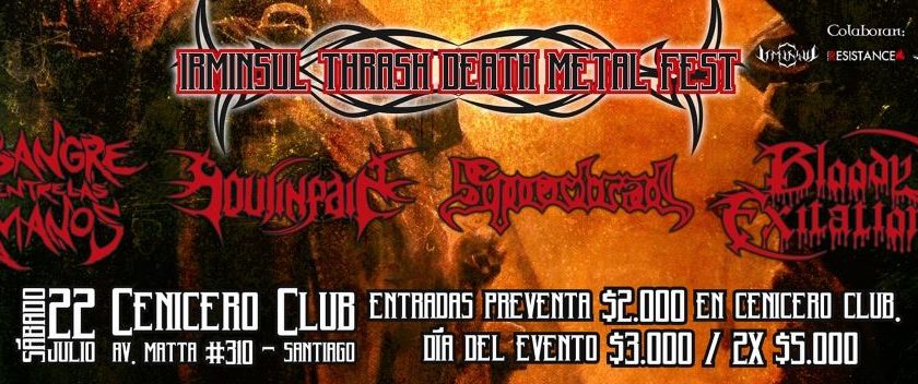 22 de Julio: Irminsul Thrash Death Fest en Santiago