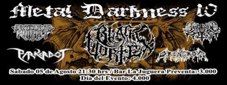 05 de Agosto: Metal Darkness 10 en Santiago