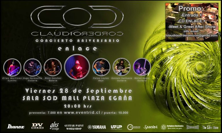 28 de Septiembre: 10mo aniversario de «Enlace» de Claudio Cordero en Santiago.