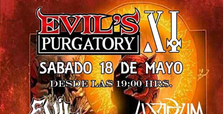 18 de Mayo: Evil’s Purgatory XI – Evil Attack, Astrum, Estado de Sitio, Nebulos Aetrerum, DROP, Bleeding Fallen y Tenebra en Concepción