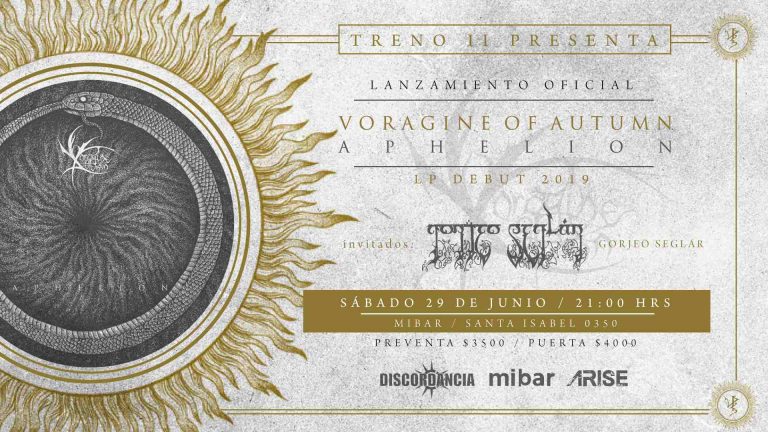 29 de Junio: Treno II – Lanzamiento de «Aphelion» de Voragine Of Autumn junto a Gorjeo Seglar en Santiago