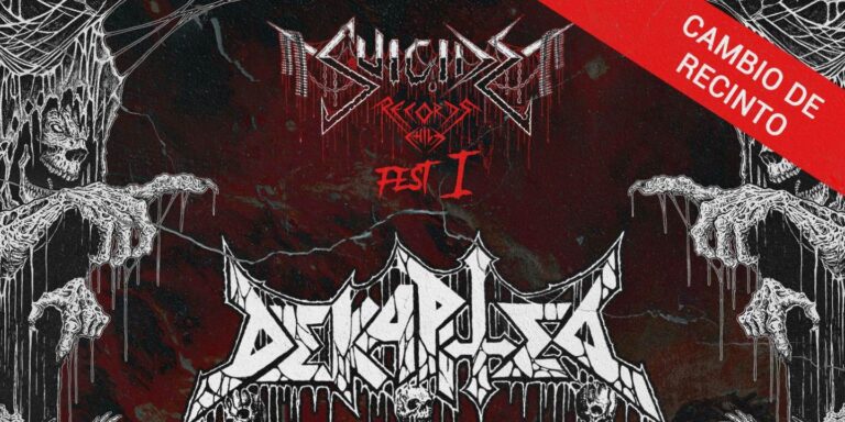 30 de Abril: Suicide Records Fest  – Dekapited, Warchest, Mayhemic, Morbid Cruelty, Venus Torment, Mental Devastation, Demoniac, Devil’s Poison y Bömber en Santiago