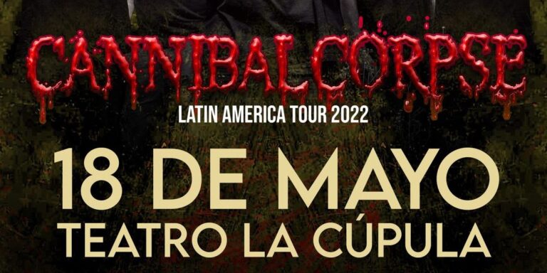 18 de Mayo: Cannibal Corpse en Chile