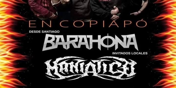 3 de Junio: Barahona Power Banda, Maniático y Los Miserables en Copiapó